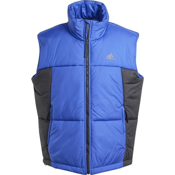 Adidas 3 Stripes Puffy Väst Blå M Man