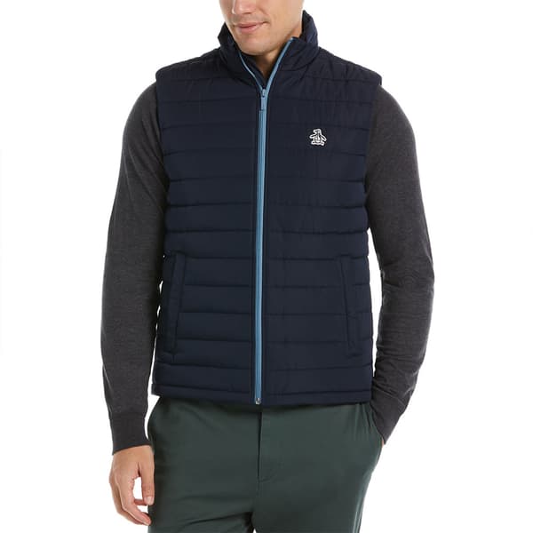 Original Penguin Lightweight Polyfill Väst Blå S Man