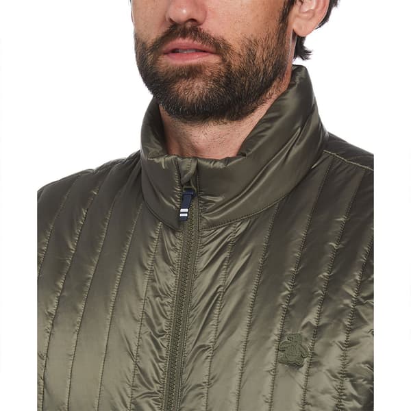 Original Penguin Rec Fill Vertical Quilted Väst Grönt L Man