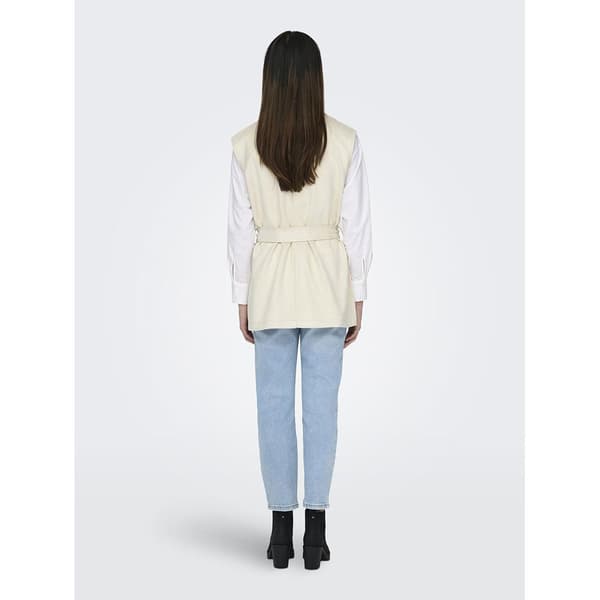 Only Diane Faux Väst Beige L Kvinna