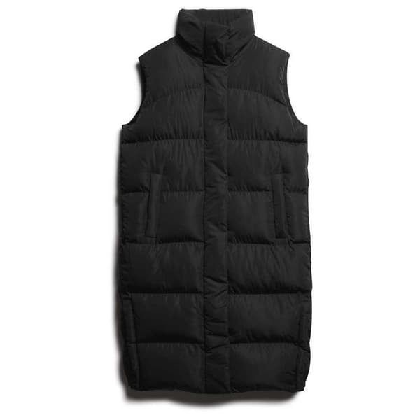 Superdry W5011803a Väst Svart M Kvinna