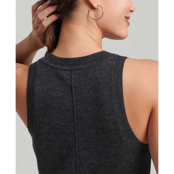 Superdry Studios Merino Väst Svart XL Kvinna