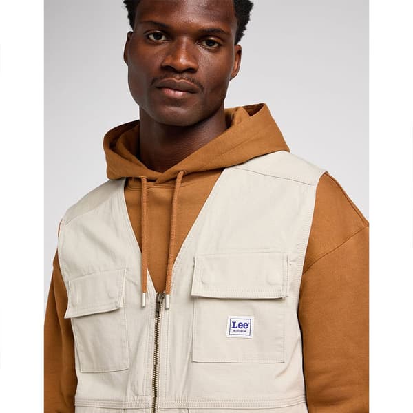 Lee Utility Vest Beige L Mand