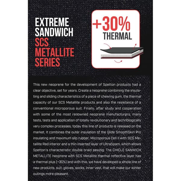 Spetton Extreme 2.5 Mm Smooth&metallite Neoprenväst Svart XL Man