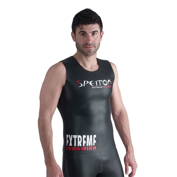 Spetton Extreme 2.5 Mm Smooth&metallite Neoprenväst Svart XL Man