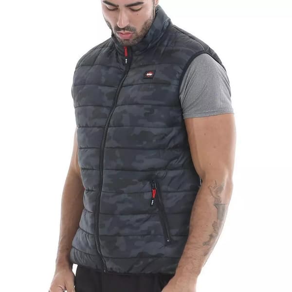 Lee Cooper Mens Camo Padded Gilet
