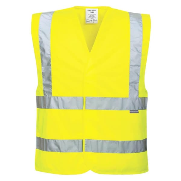 Portwest Unisex Adult Hi-Vis Vest (Pack of 10)