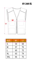 Miniatyrbillede 2 af 11: HD Arbejdsvest, str. XL/56