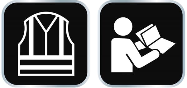 Advarselsvest, gul, str. XL