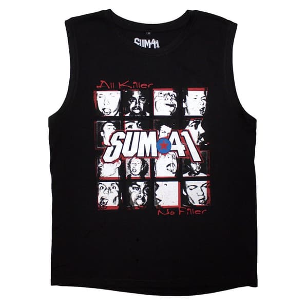 Sum 41 All Killer No Filler Tracklist Tank Top Black XL