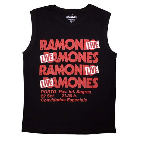 Ramones Live In Concert Tank Top Black L
