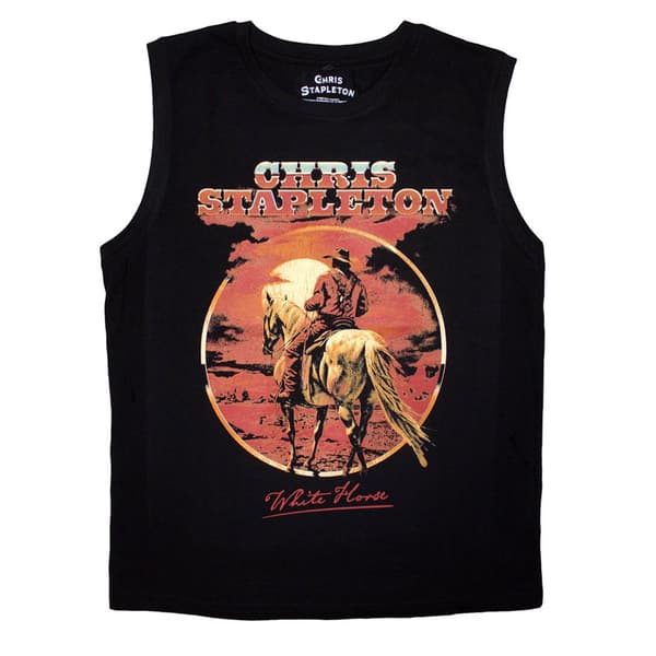 Chris Stapleton White Horse Tank Top Black XL