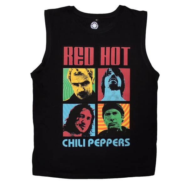 Red Hot Chili Peppers Portrait Photos Tank Top Black XL