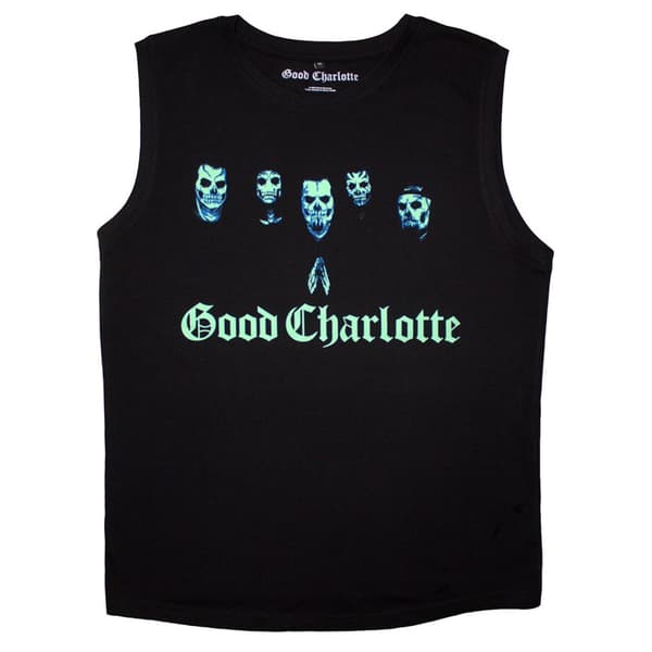 Good Charlotte Generation RX Skull Faces Tank Top Black S