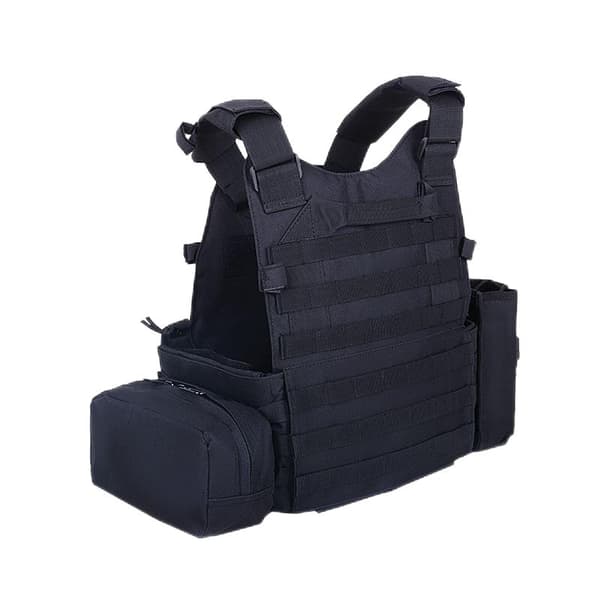MILITARY TACTICAL MILITARY VEST 600D MOLLE-laukut POUCHES Uni Black