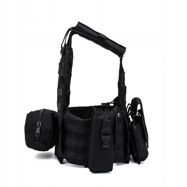 MILITÆRTAKTISK MILITÆRVEST 600D MOLLE-TASKER POSER Uni Green