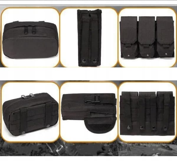 SOTILASLIIVI TAKTISET 600D MOLLE-LAUKUT TASKUT Vihreä naamiointi