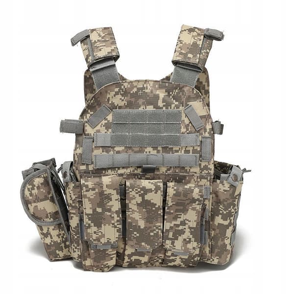 SOTILASLIIVI TAKTISET 600D MOLLE-LAUKUT TASKUT Vihreä naamiointi