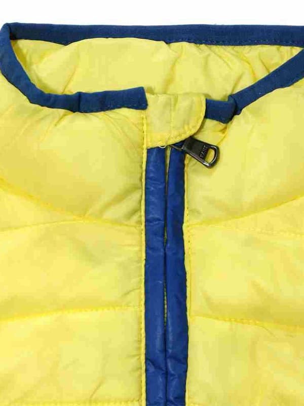 Drenge gul Kanz quiltet vest