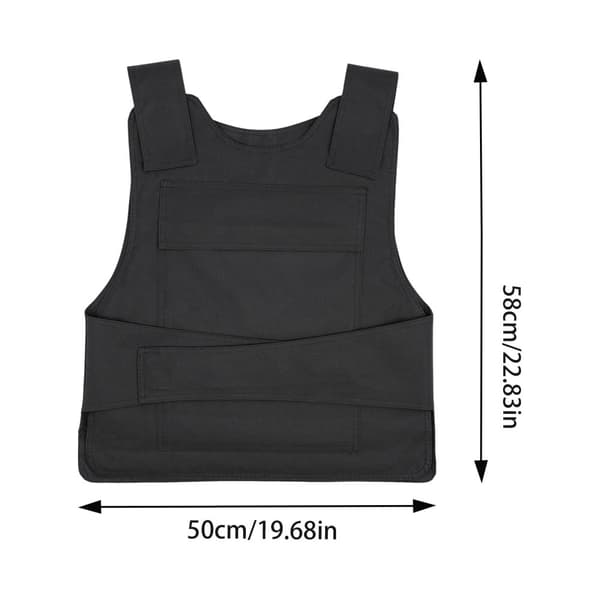 Musta taktinen airsoft-kantovesti, säädettävä muotoilu, kestävä suojaus,musta