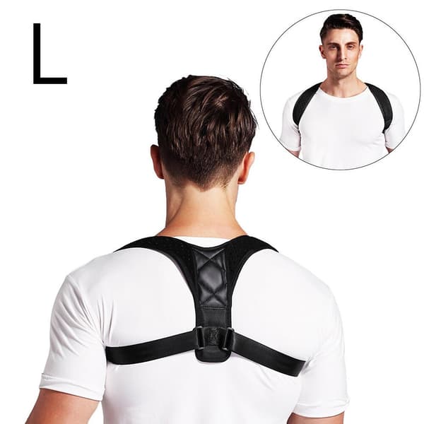 Hållningsväst - Få bättre hållning, Strl L - XL - Svart
