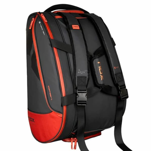Racketbag Nox Luxury Open Series Svart Rød