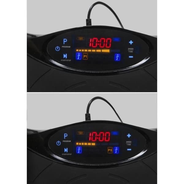 Fitness - vibrationstræner - vibrationsmaskine - multifunktionel - sort