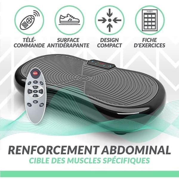 Bluefin Fitness Ultra Slim Vibrating Platform - BLUEFIN Brand - 180 nivåer - Helkroppsträning