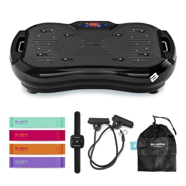 Bluefin Fitness Ultra Slim Plus Vibrationsplattform | Vibrations fitnessmaskin för helkroppsträning