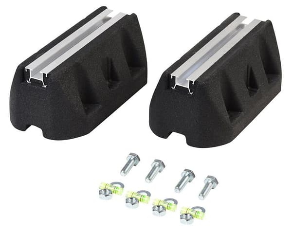 Patin för vibrationsapparat S.e - 1 - SET 2 ENHET ANTIVIBRERANDE BAS LÅNG. 250 HÖG 95MM