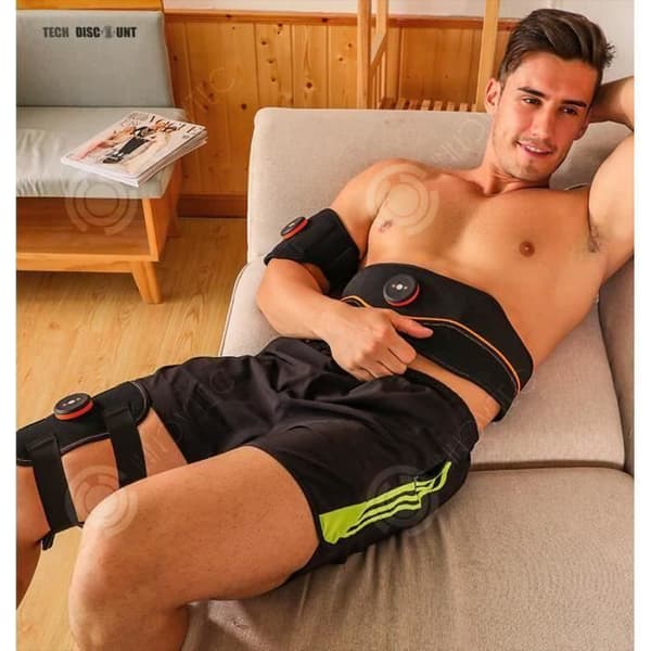INN® Magenhet Magbälte Elektrostimulator Muskelmuskel USB Laddning Tunna Ben Armar Konditionsträning