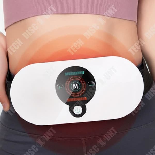 TD® Midjemassageapparat Varmkompress Värmebälte Bukenvibrationer Massage Fysioterapianordning