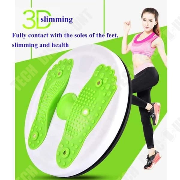 Midjeplatta - TD® - Twisted - Grön - Fitness - Vuxen