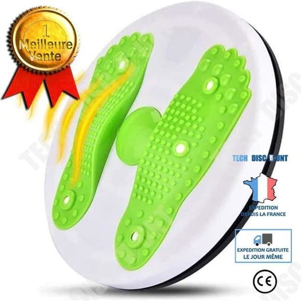 Midjeplatta - TD® - Twisted - Grön - Fitness - Vuxen