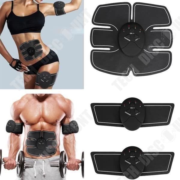 TD® ELEKTROSTIMULERINGSBÄLTE, Smart Fitness Magmuskeltränare Bantningsmassagemaskin