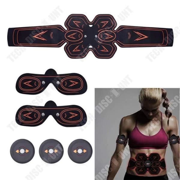 TD® Uppladdningsbart träningsbälte Lazy Abdominal Sticker EMS Muscle Sticker Magmuscle Sticker