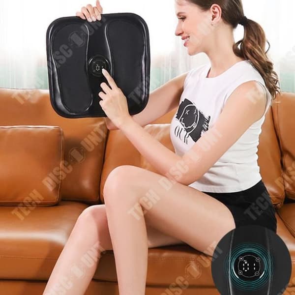 TD® Fotterapimaskin EMS Pulsfysioterapi Mikroström Fotmassagematta Hemmamassage