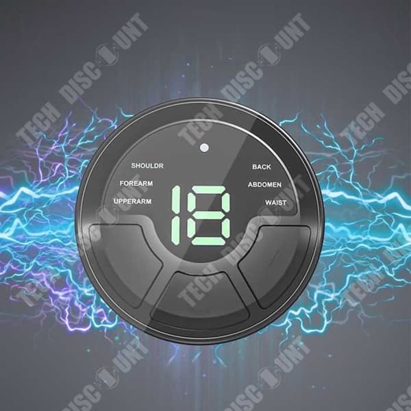 TD® armmuskelstimulator 2 armplåster 6 lägen 18 intensitetsnivåer Smart digital display
