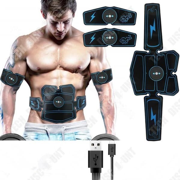 TD® Fitness instrument bälte sexdelad elektrisk bukmuskelmassage tränings midja tredelad set