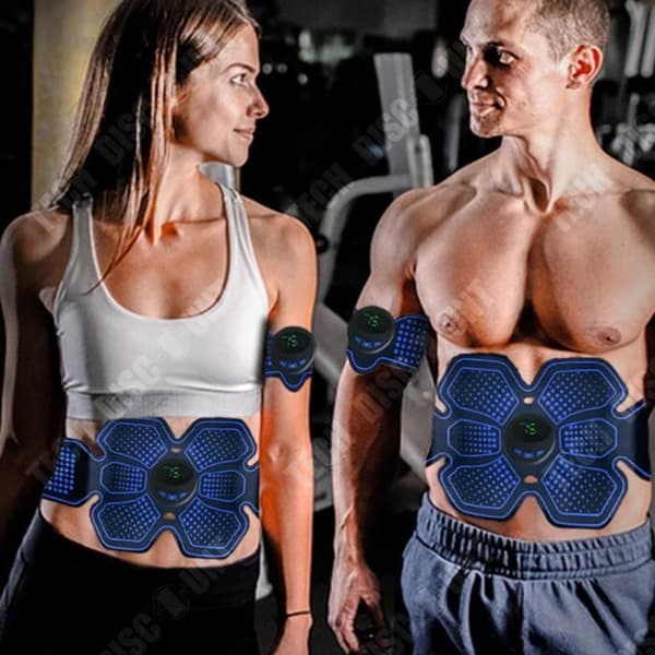 TD® Fitness bälte Smart Body Shaping Lata magmuskler Sticker Sport Abs Fitness bälte Smal midja Artefakt