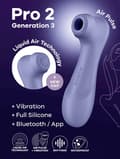 Miniatyrbild 8 av 8: Satisfyer: Pro 2 Generation 3, Double AirPulse Vibrator