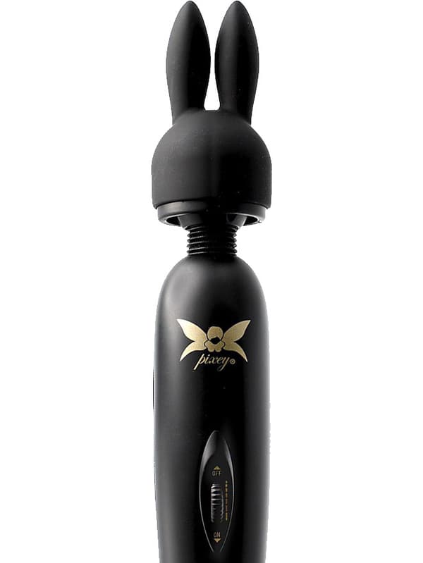 Pixey: Turbo Wand Vibrator with 2 Attachments