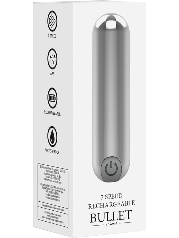 Shots Toys: Rechargeable Bullet, 10 Speed