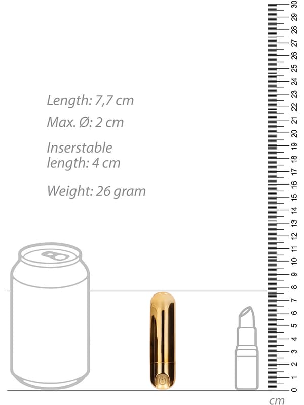 Shots Toys: Rechargeable Bullet, 10 Speed