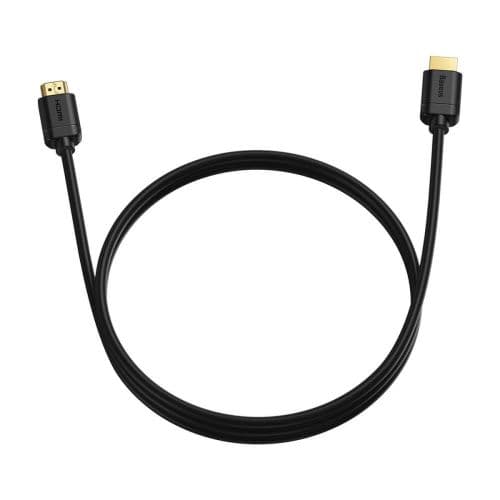 CABLU video Baseus HD Series, HDMI (T) la HDMI (T), rezolutie maxima 4K UHD (3840 x 2160) la 60 Hz, conectori auriti, 2m, negru "CAKGQ-B01" (timbru ve