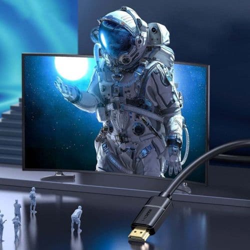 CABLU video Baseus HD Series, HDMI (T) la HDMI (T), rezolutie maxima 4K UHD (3840 x 2160) la 60 Hz, conectori auriti, 2m, negru "CAKGQ-B01" (timbru ve