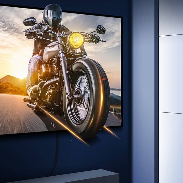 CABLU video Baseus High Definition, HDMI (T) la HDMI (T), versiunea 2.1, rezolutie maxima 8K UHD (7680 x 4320) la 60 Hz, conectori auriti, 1m, negru "