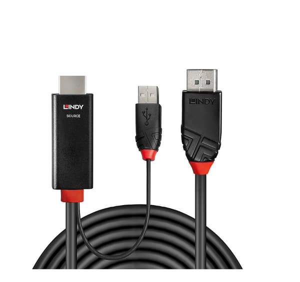 Cablu Lindy 1m HDMI la DisplayPort "LY-41498" (timbru verde 0.18 lei)