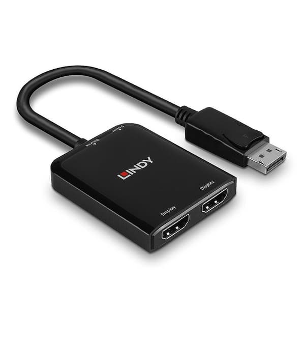 Adaptor Lindy DisplayPort la 2x HDMI "LY-38433" (timbru verde 0.08 lei)