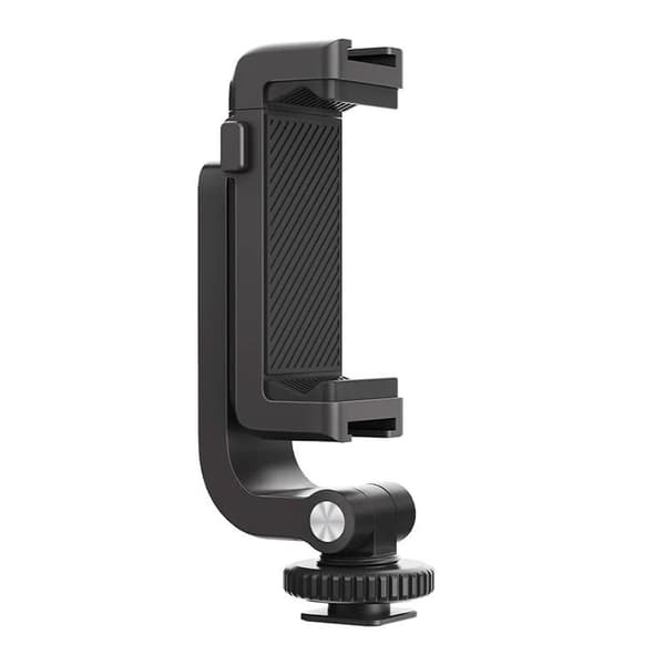 Phone holder PGYTECH with 1/4" and cold shoe Sort